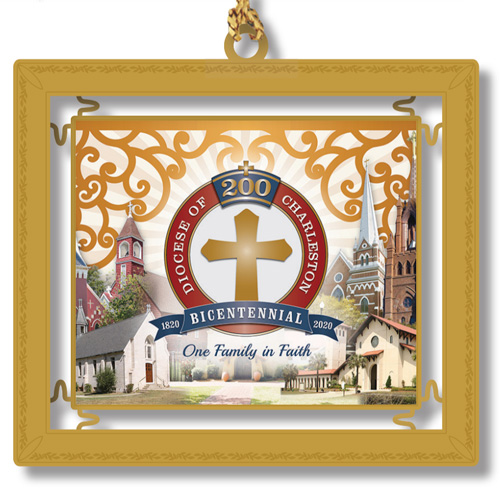 Diocese of Charleston - Christmas Ornament to Celebrate the Bicentennial of our Diocese