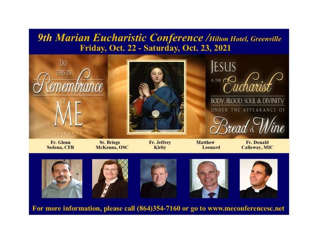 9th Marian Eucharistic Conference South Carolina Catholic