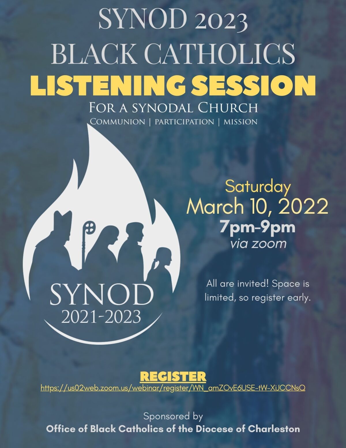 Listening Sessions Schedule - South Carolina Catholic