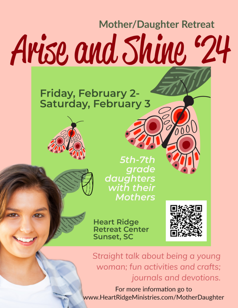 Mother/Daughter Retreat at Heart Ridge Center South Carolina Catholic