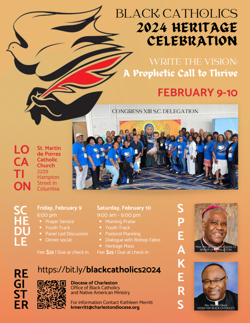 Black Catholics Heritage Celebration 2024 South Carolina Catholic   BLKCATH HERITAGE 2024 800x1036 