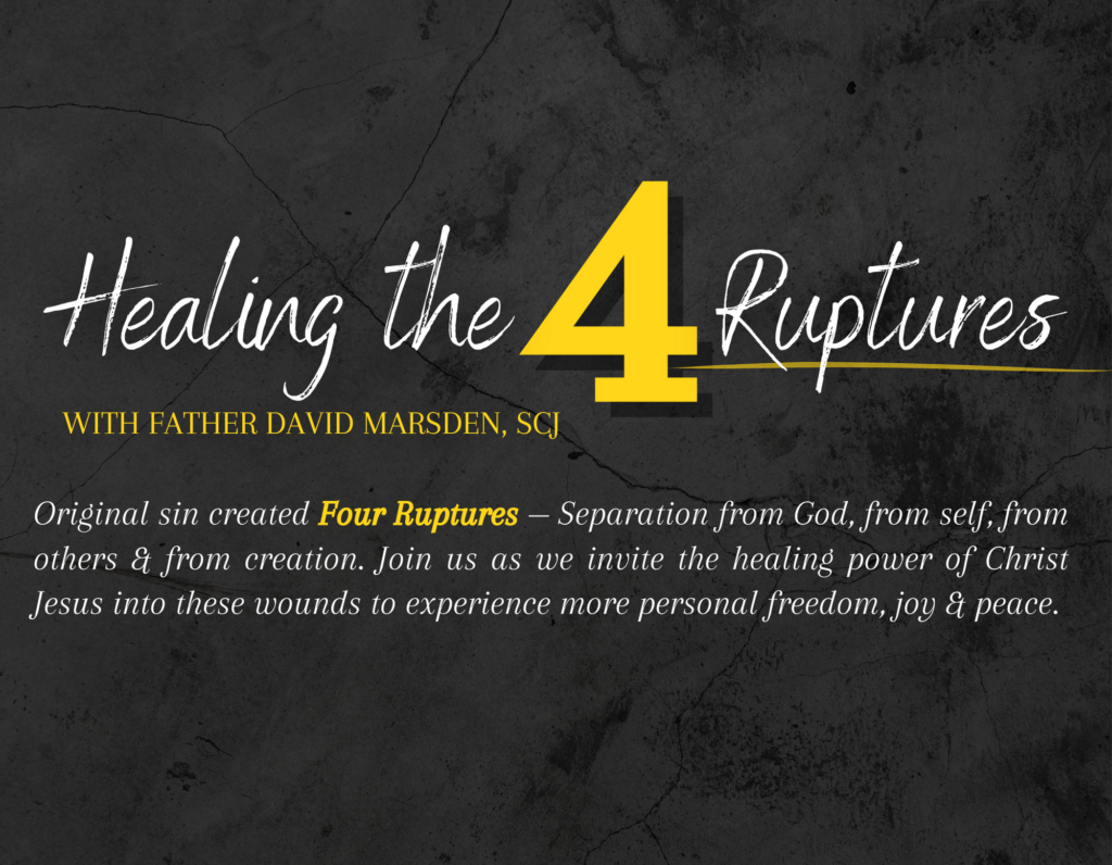 Healing the 4 Ruptures - South Carolina Catholic